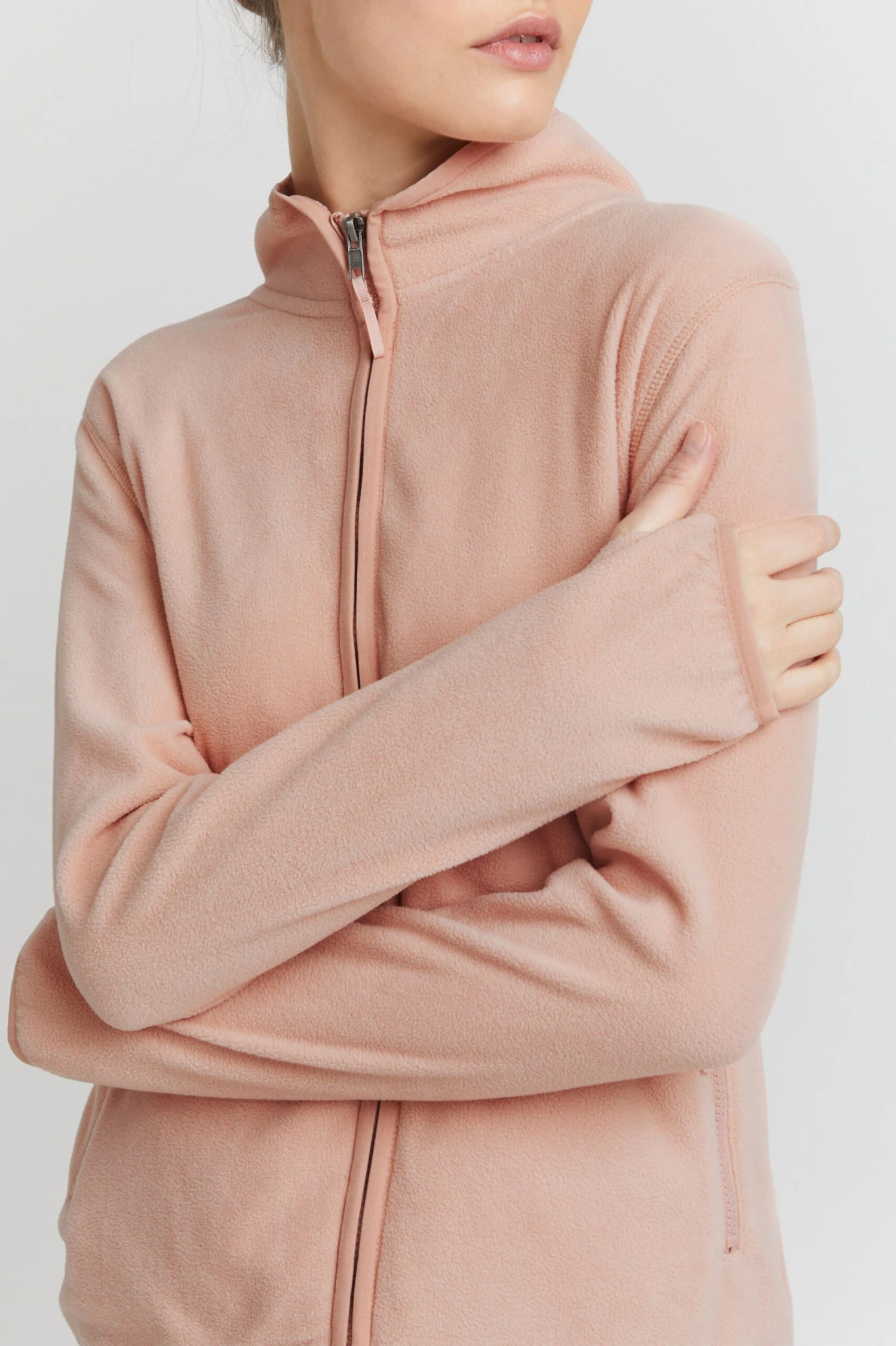 OXMO Outdoorjacken Fleecejacke Rikka Frauen Rosa – Bild 5