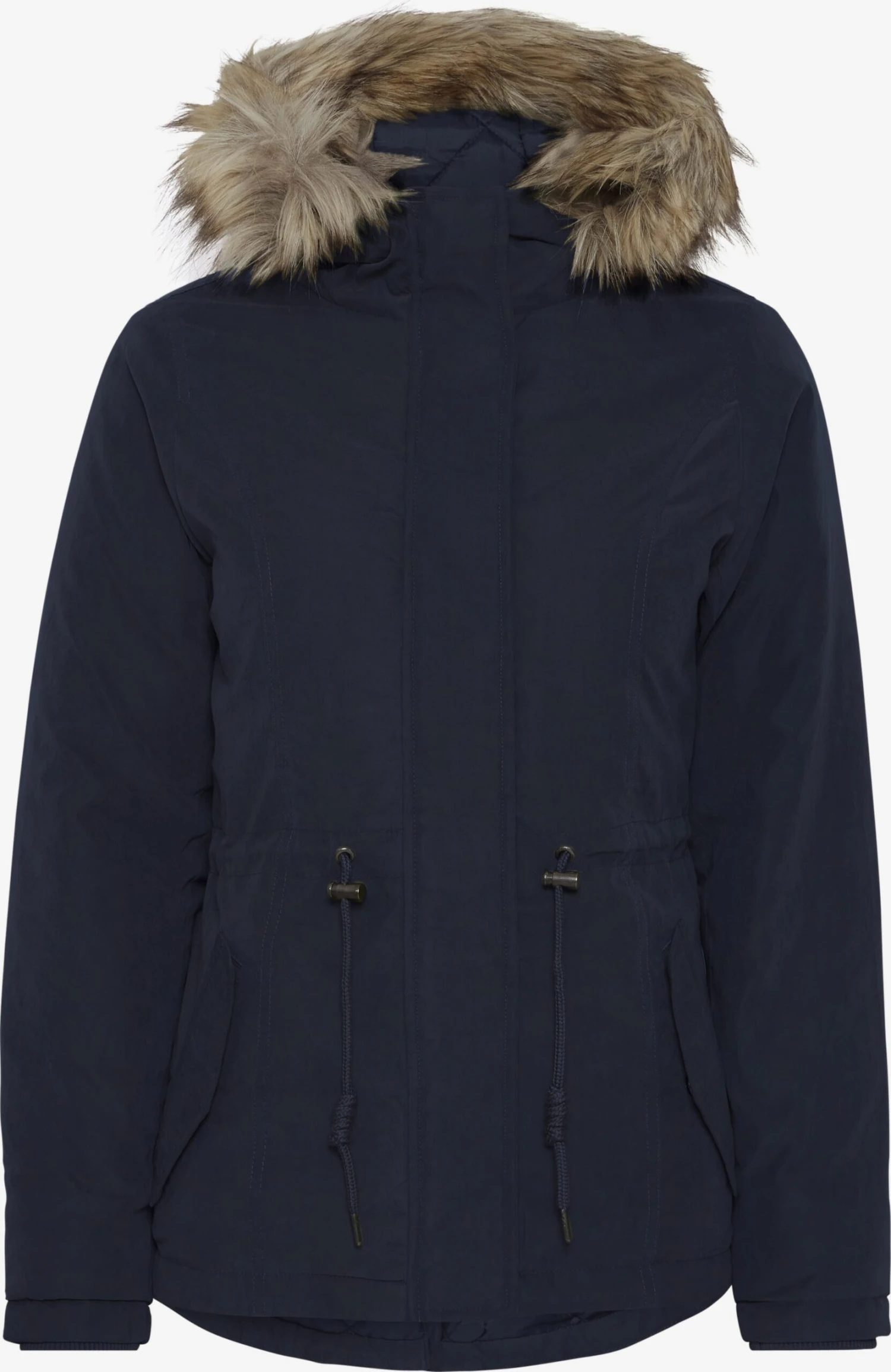 OXMO Winterjacken Winterjacke LONA Frauen Blaumeliert