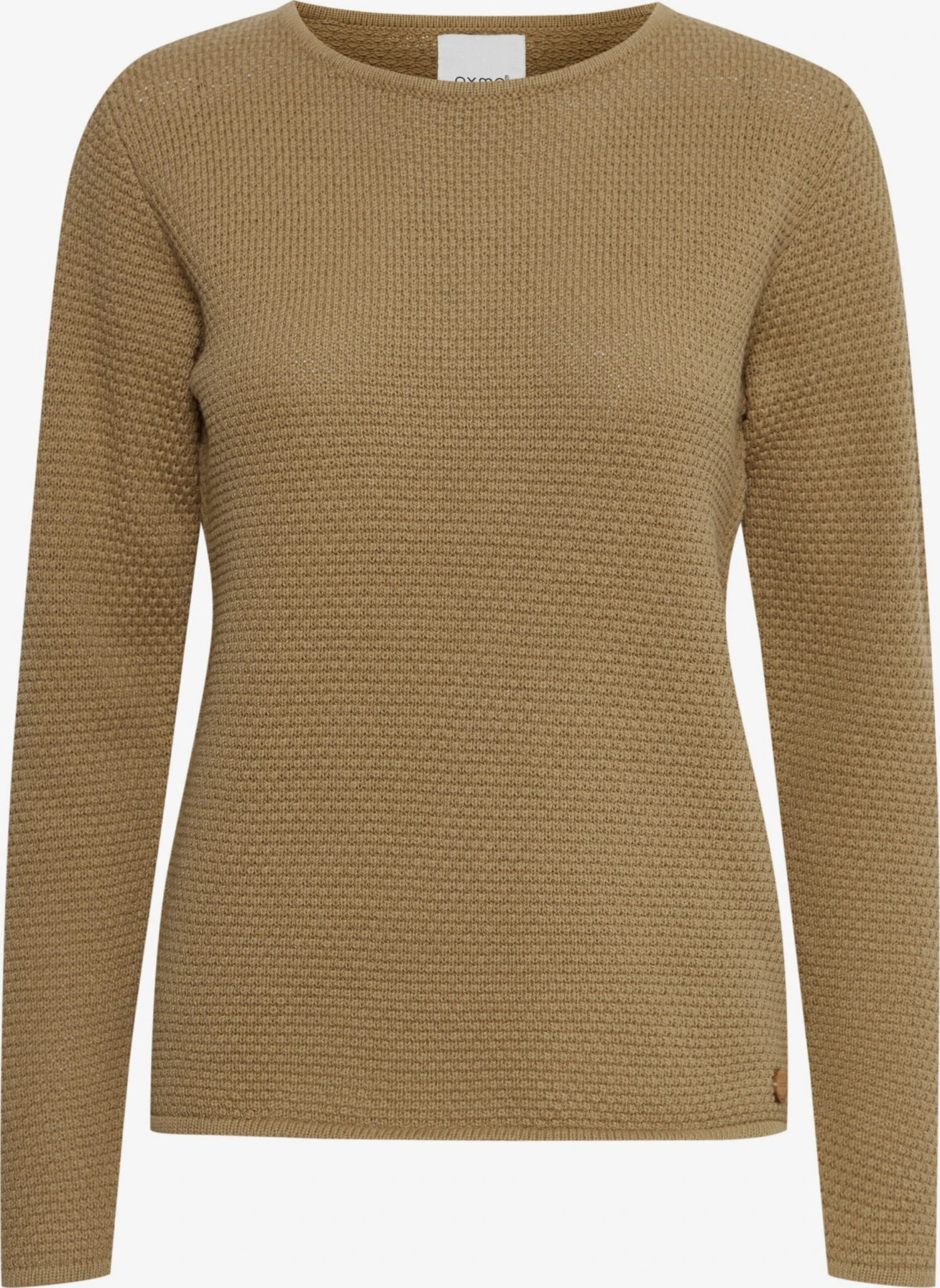 OXMO Feinstrickpullover Pullover Helen Frauen Braun