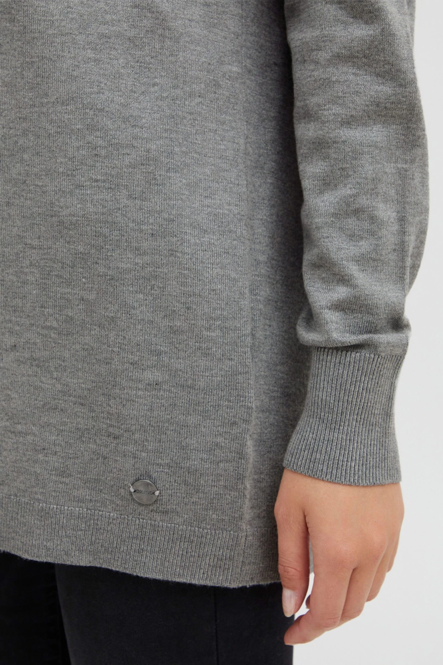 OXMO Strickjacken Strickjacke Kat Frauen Graphit – Bild 6