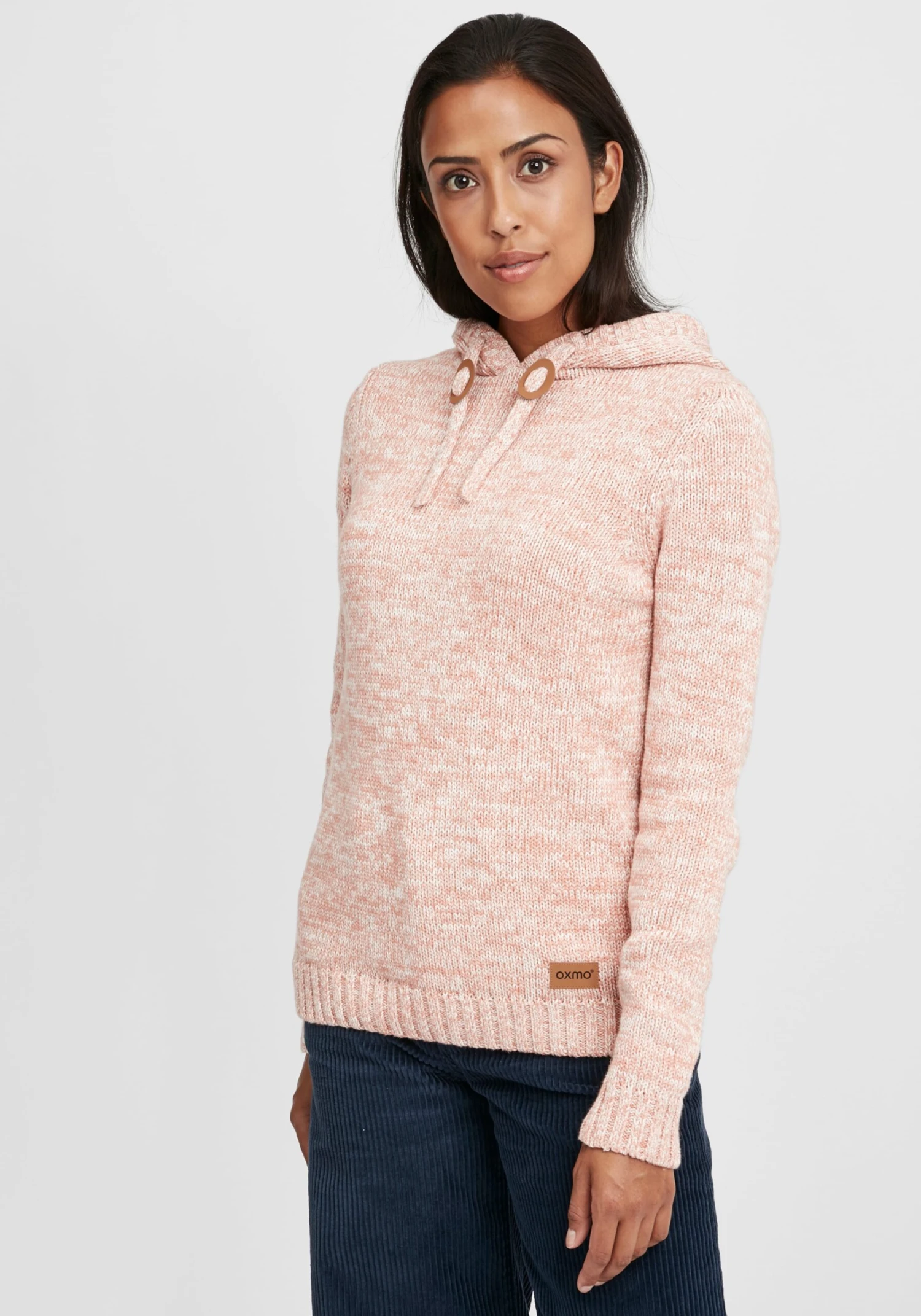 OXMO Kapuzenpullover Strickpullover Philia Frauen Pink – Bild 2
