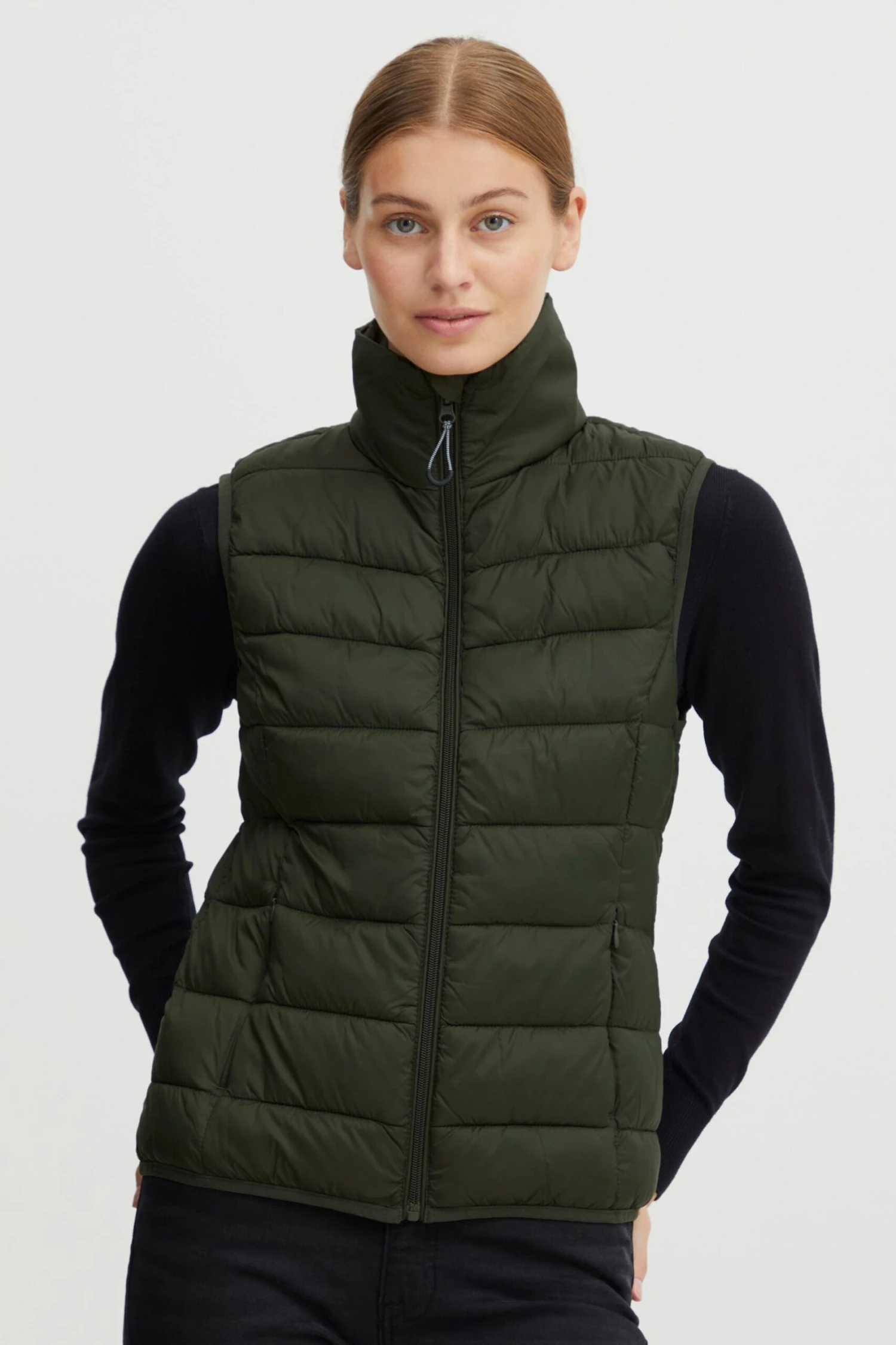OXMO Westen Steppweste Bena Frauen Grün – Bild 2