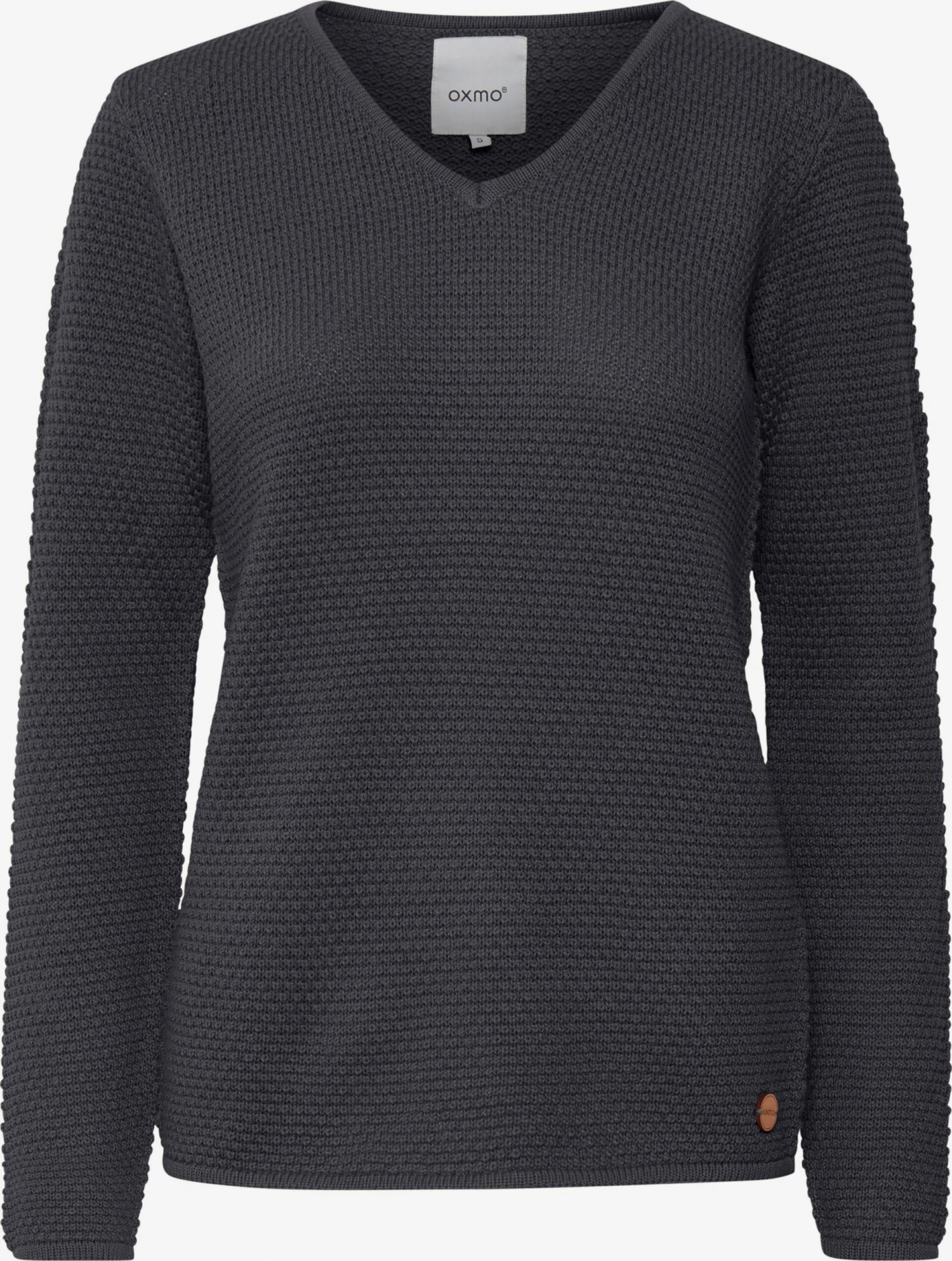 OXMO Pullover Strickpullover HANNA Frauen Grau