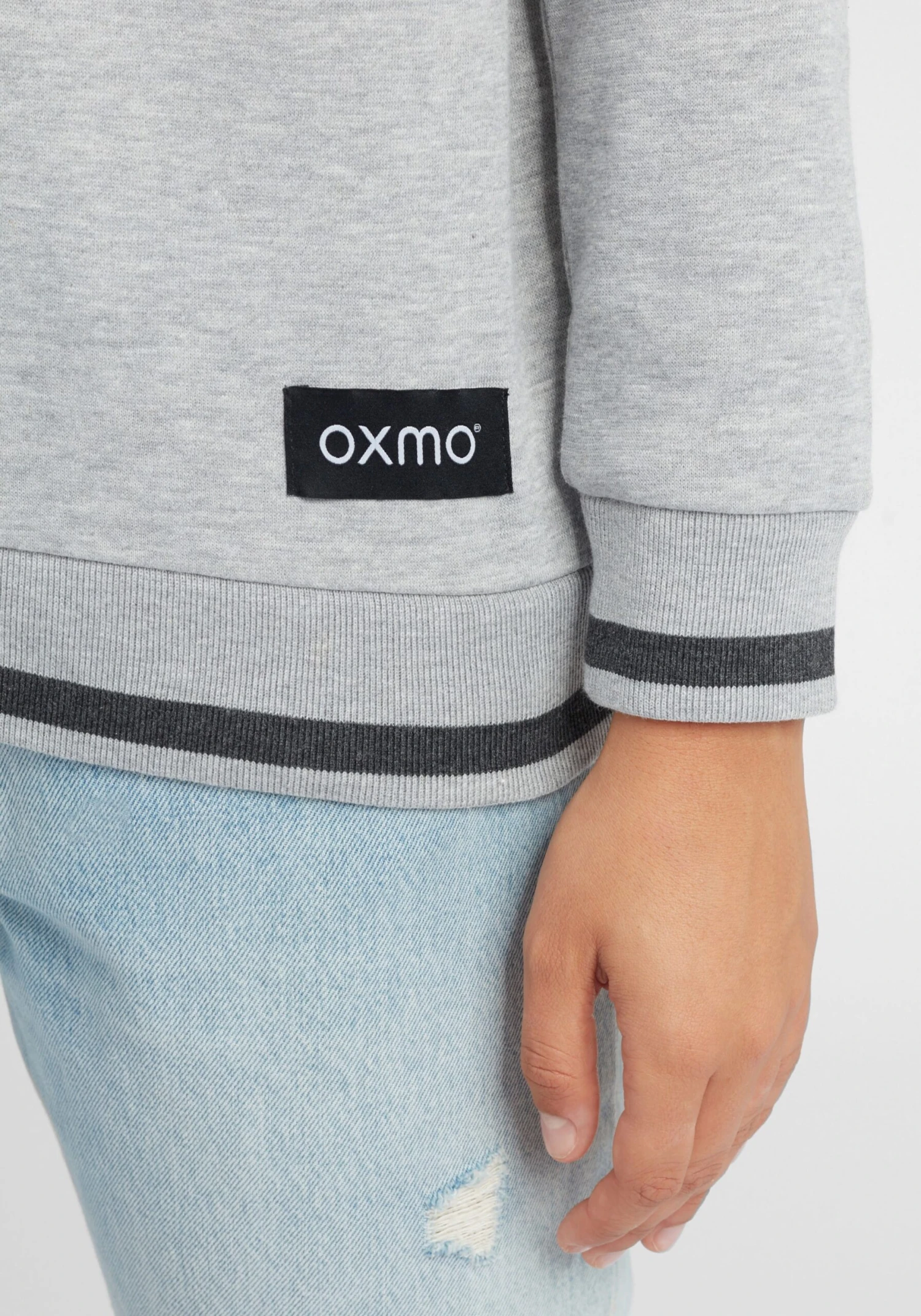 OXMO Sweatshirts Sweatshirt Omaya Frauen Grau – Bild 6