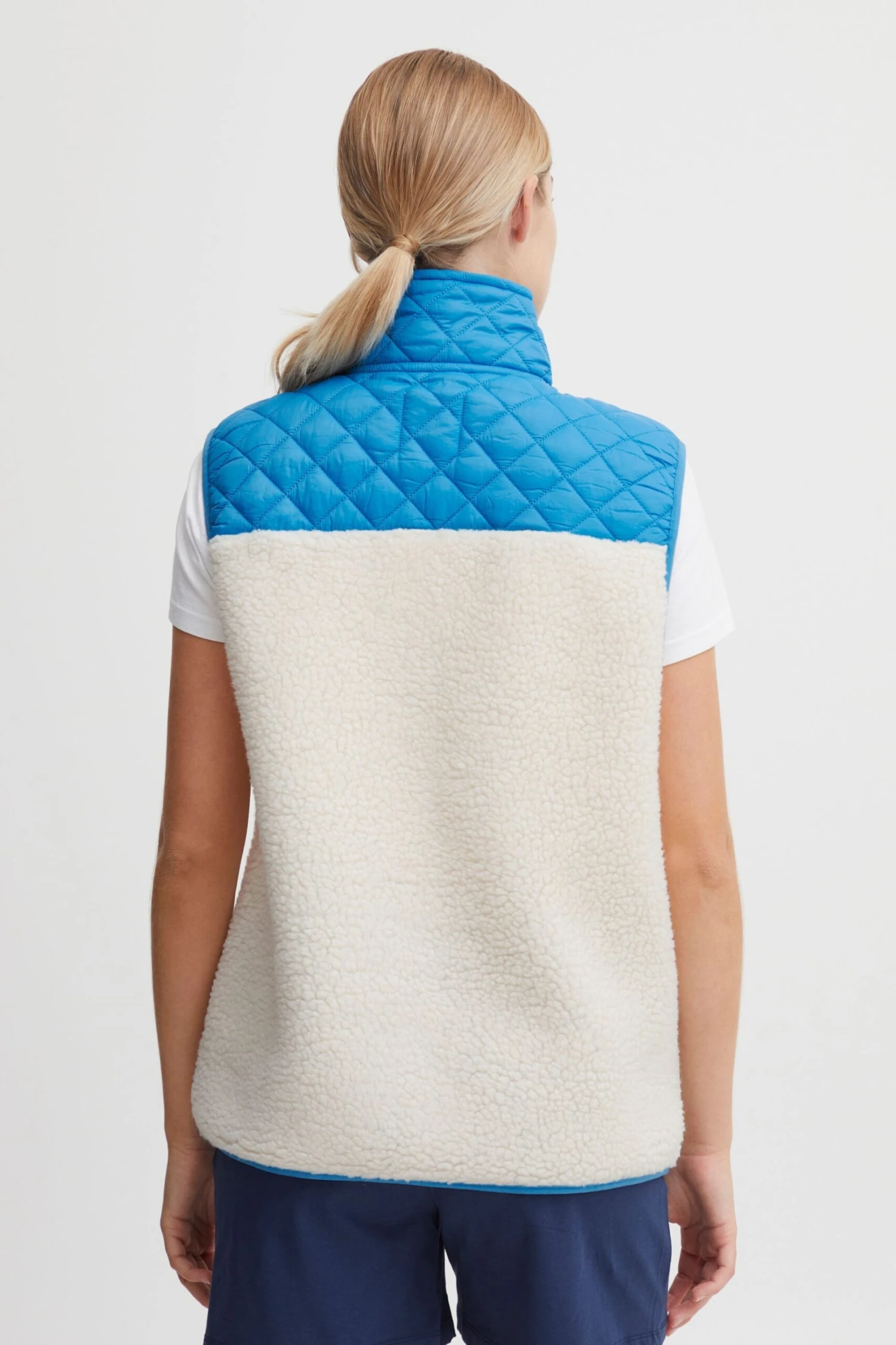 OXMO Westen Fleeceweste Oxbetty Frauen Blau – Bild 3