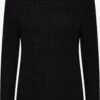 OXMO Rollkragenpullover Pullover Nanna Frauen Schwarz