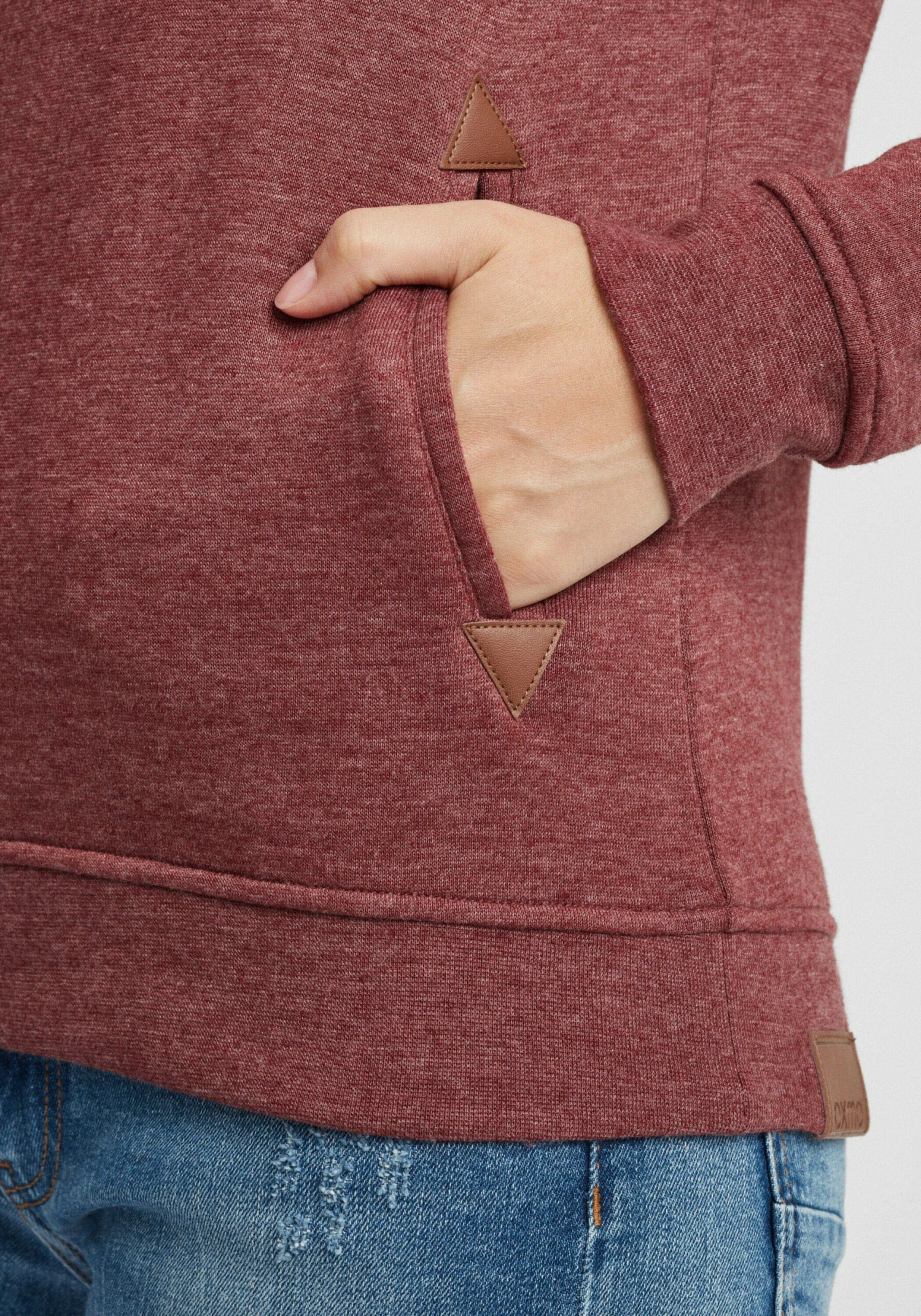 OXMO Hoodies Hoodie Vicky Hood Frauen Rot / Bordeaux – Bild 6