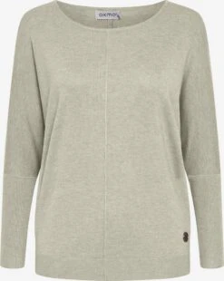 OXMO Pullover Strickpullover Herdis Frauen Hellgrau
