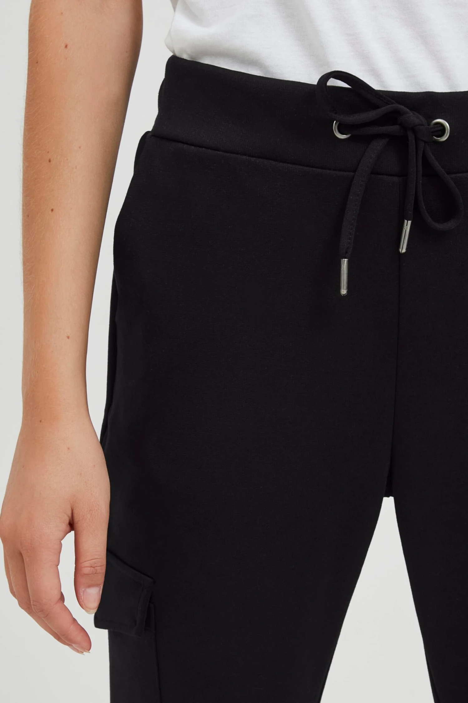 OXMO Cargohosen Loosefit Cargohose Henni Frauen Schwarz – Bild 5