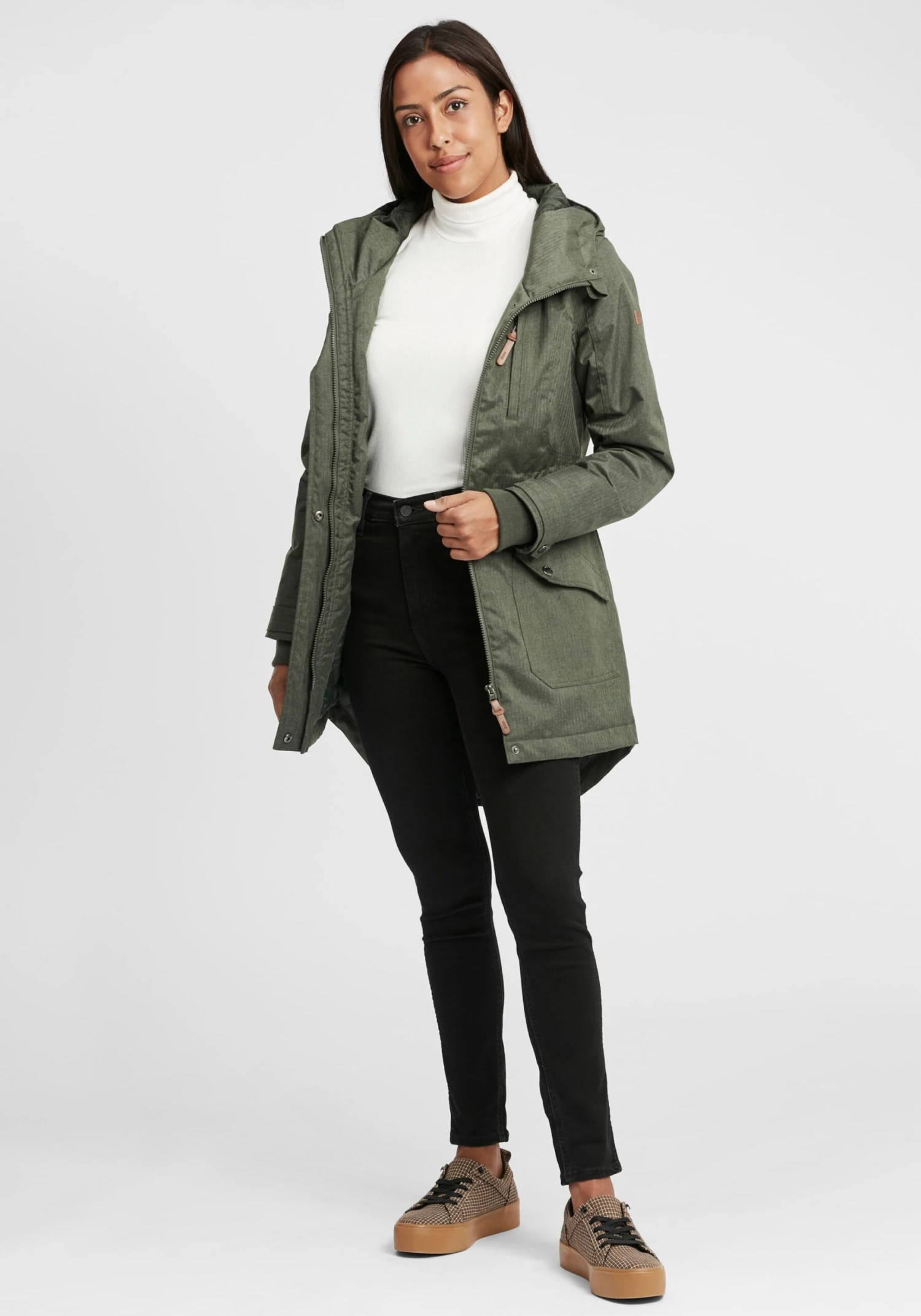 OXMO Übergangsjacken Parka Bella Frauen Grün / Dunkelgrün – Bild 3