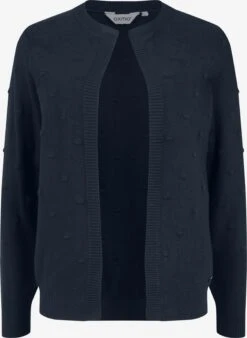 OXMO Strickjacken Strickjacke Kalotta Frauen Dunkelblau