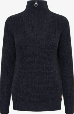 OXMO Rollkragenpullover Stricktroyer Nancy Frauen Dunkelblau