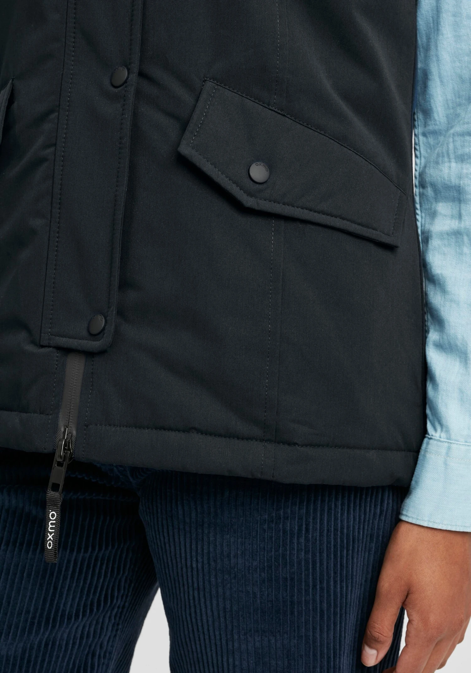 OXMO Westen Weste Tenja Frauen Schwarz – Bild 6