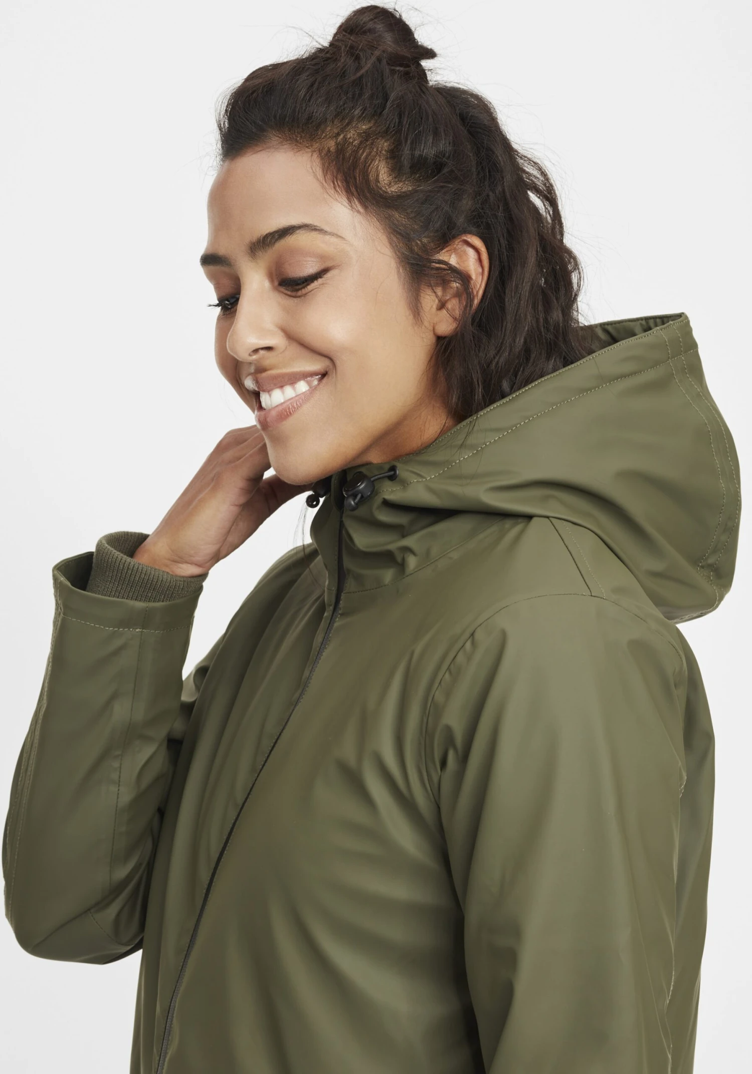 OXMO Übergangsjacken Regenjacke Janina Frauen Khaki – Bild 5