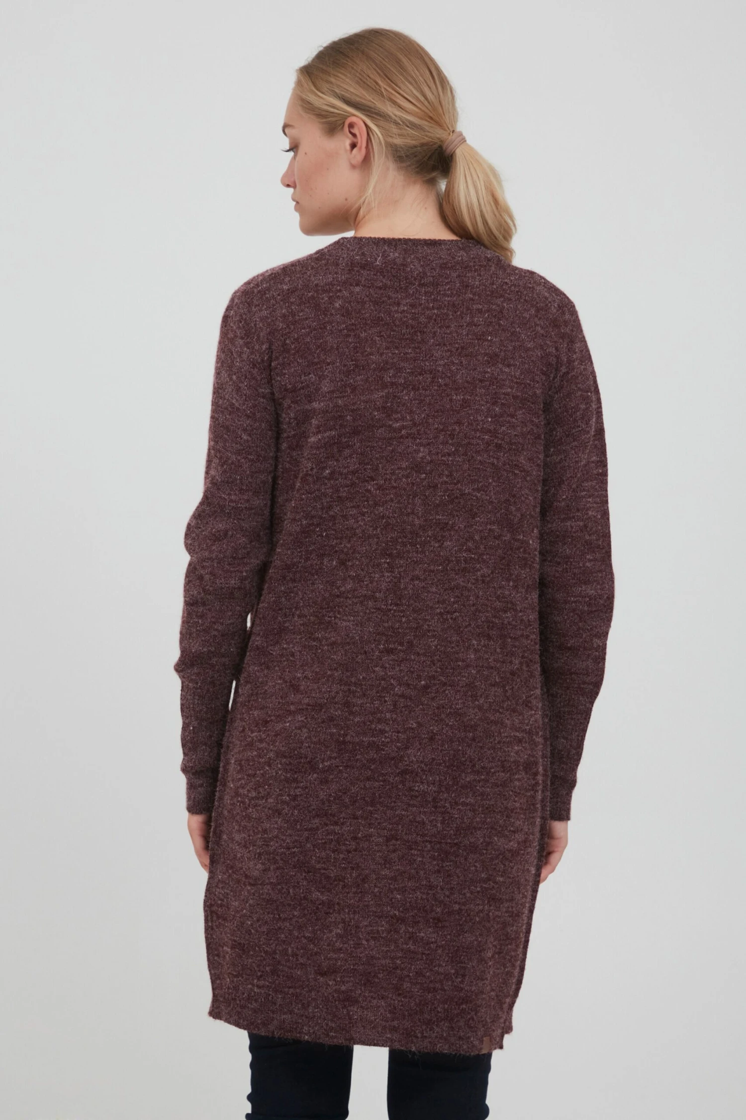 OXMO Strickjacken Strickjacke Neli Frauen Weinrot – Bild 4