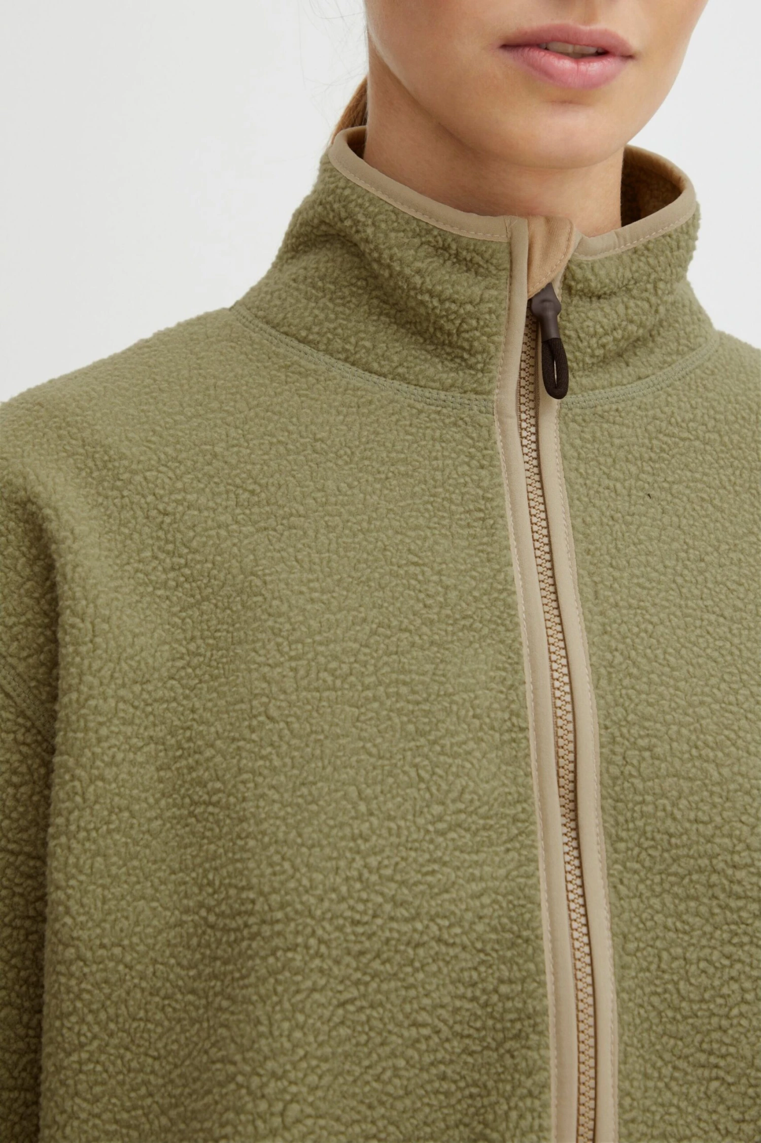 OXMO Übergangsjacken Fleecejacke Oxpiper Frauen Grün – Bild 7