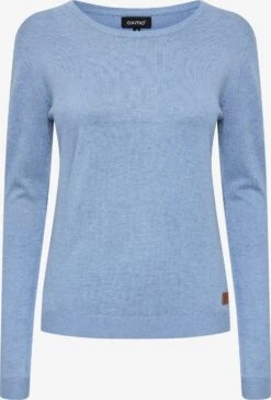 OXMO Pullover Strickpullover Edda Frauen Blau