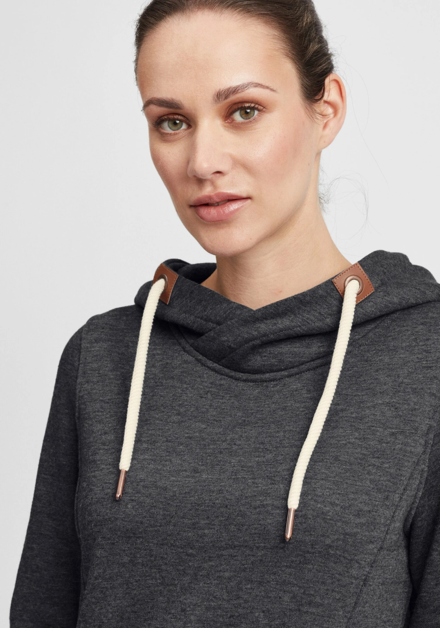 OXMO Hoodies Hoodie Vicky Frauen Grau / Dunkelgrau – Bild 5