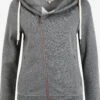 OXMO Sweatjacken Sweatjacke Vicky Frauen Grau