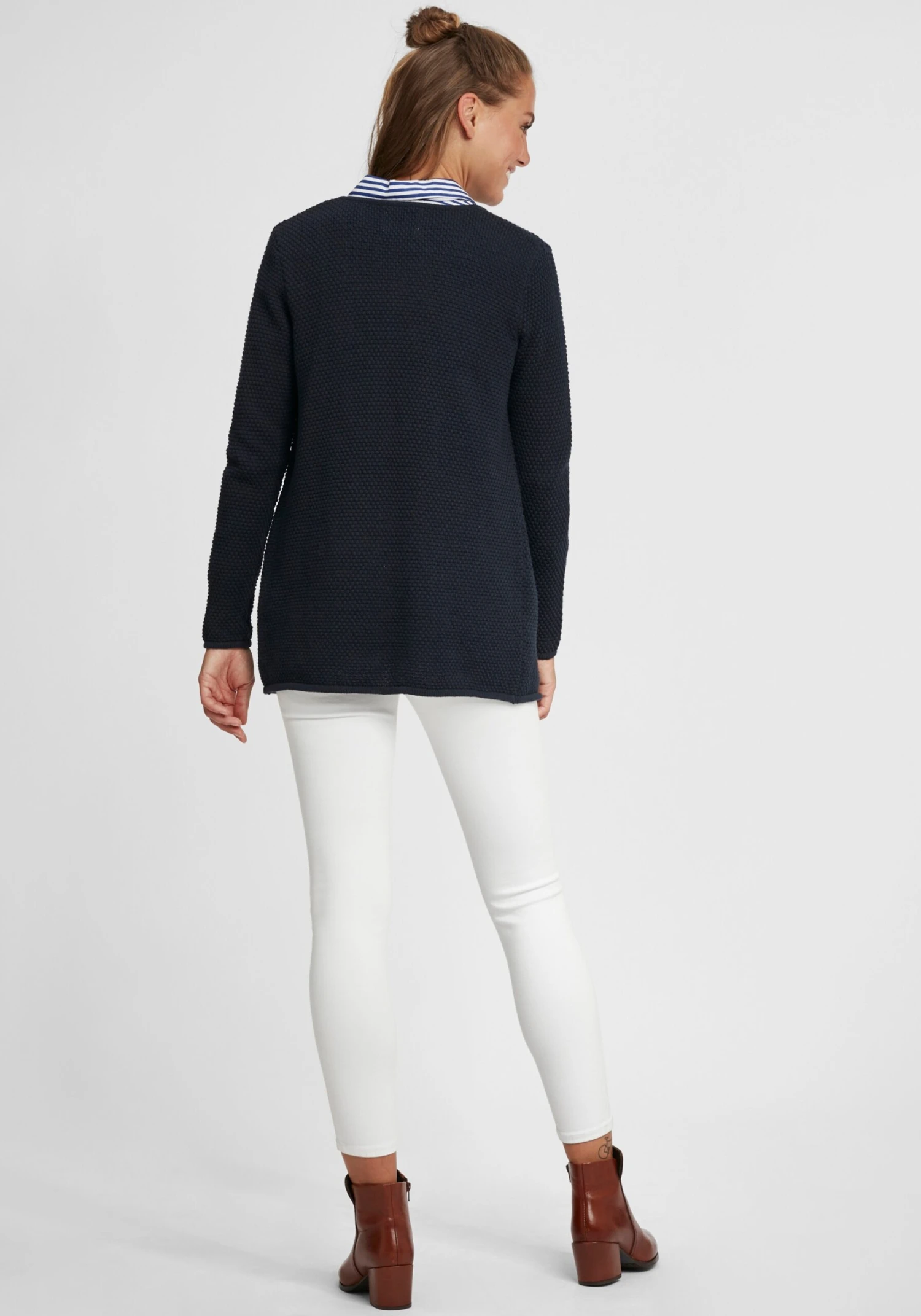 OXMO Strickjacken Strickjacke Hilda Frauen Schwarz – Bild 4