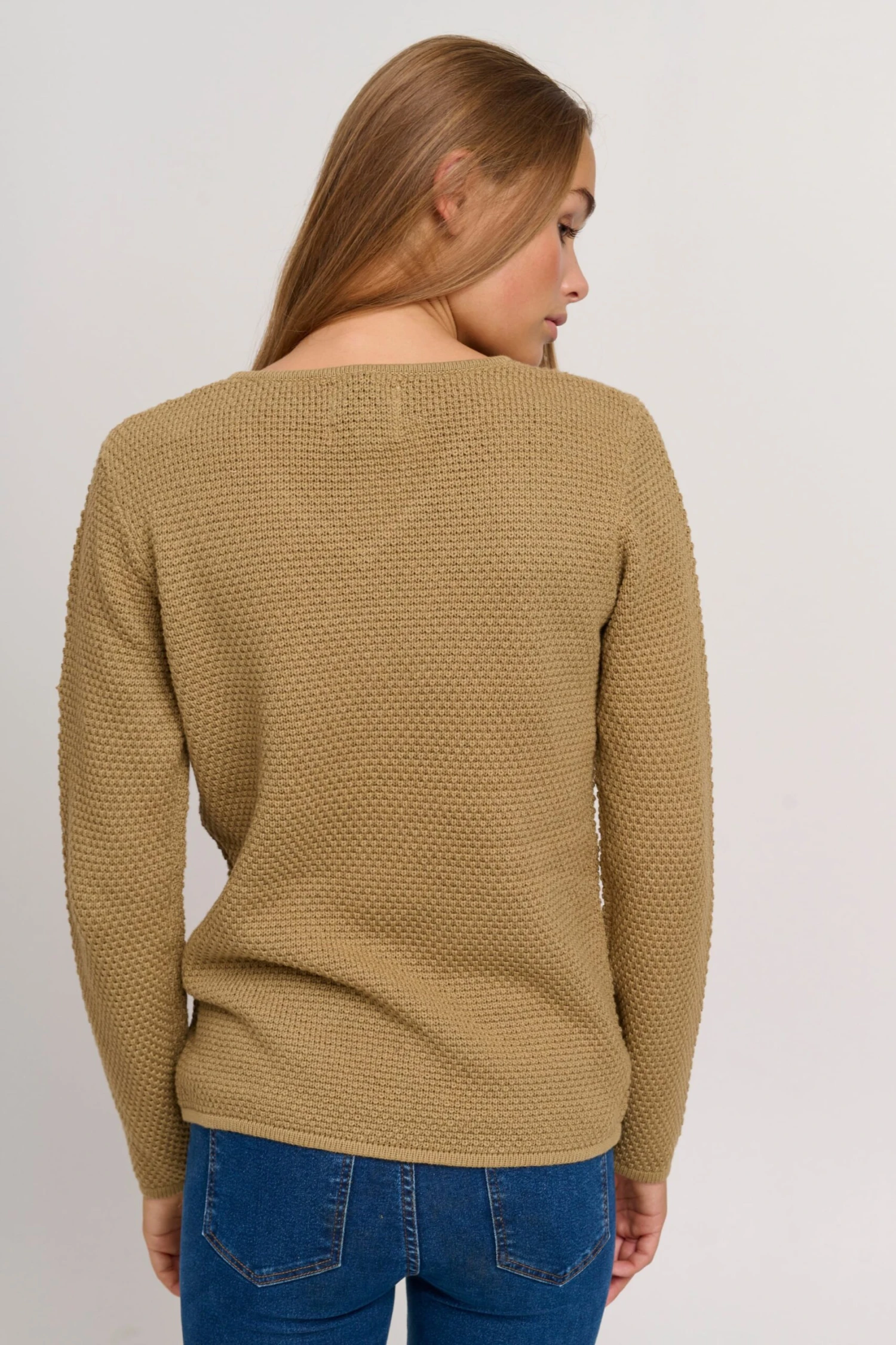 OXMO Pullover Strickpullover HANNA Frauen Braun – Bild 4