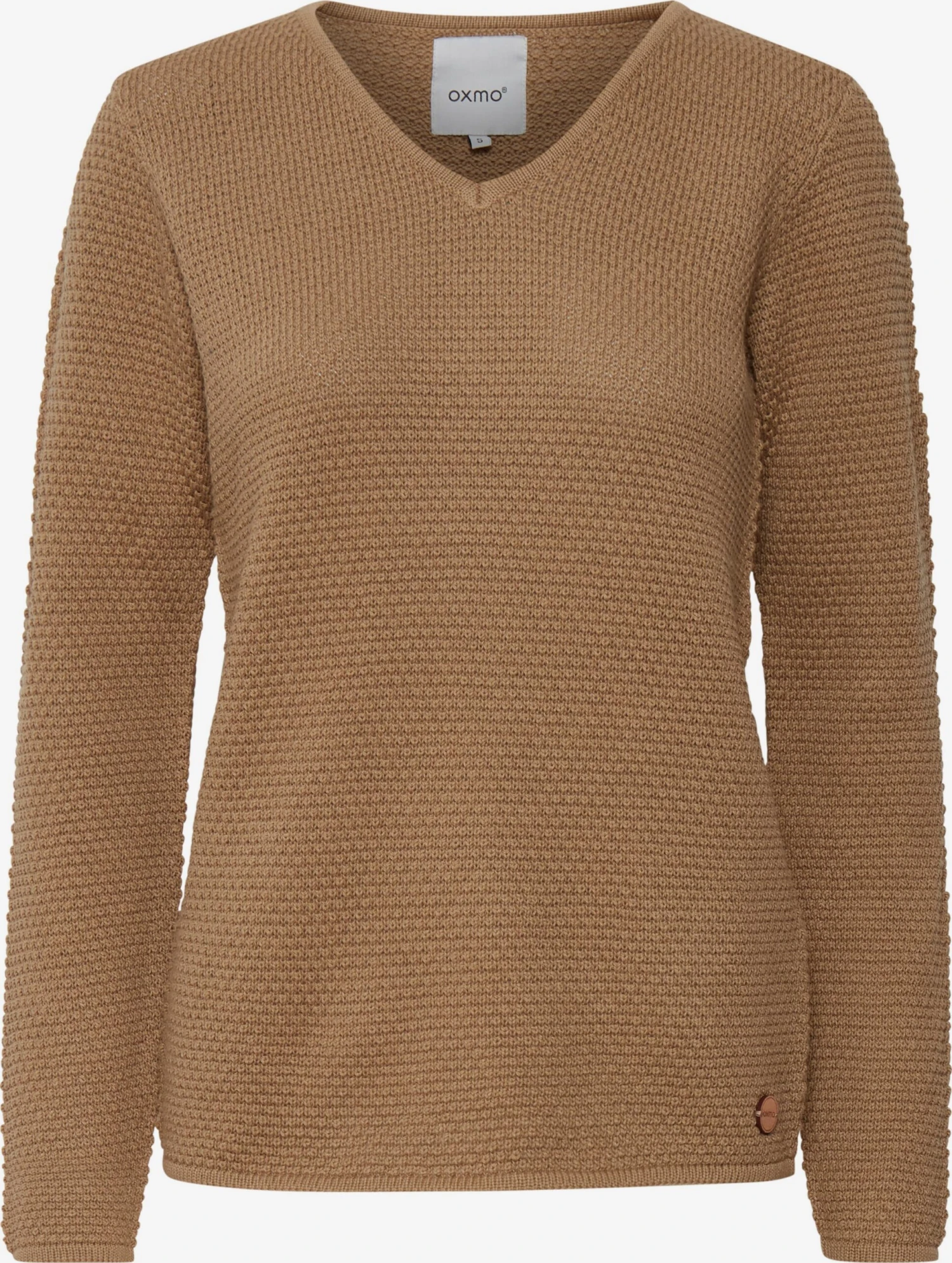 OXMO Pullover Strickpullover HANNA Frauen Braun