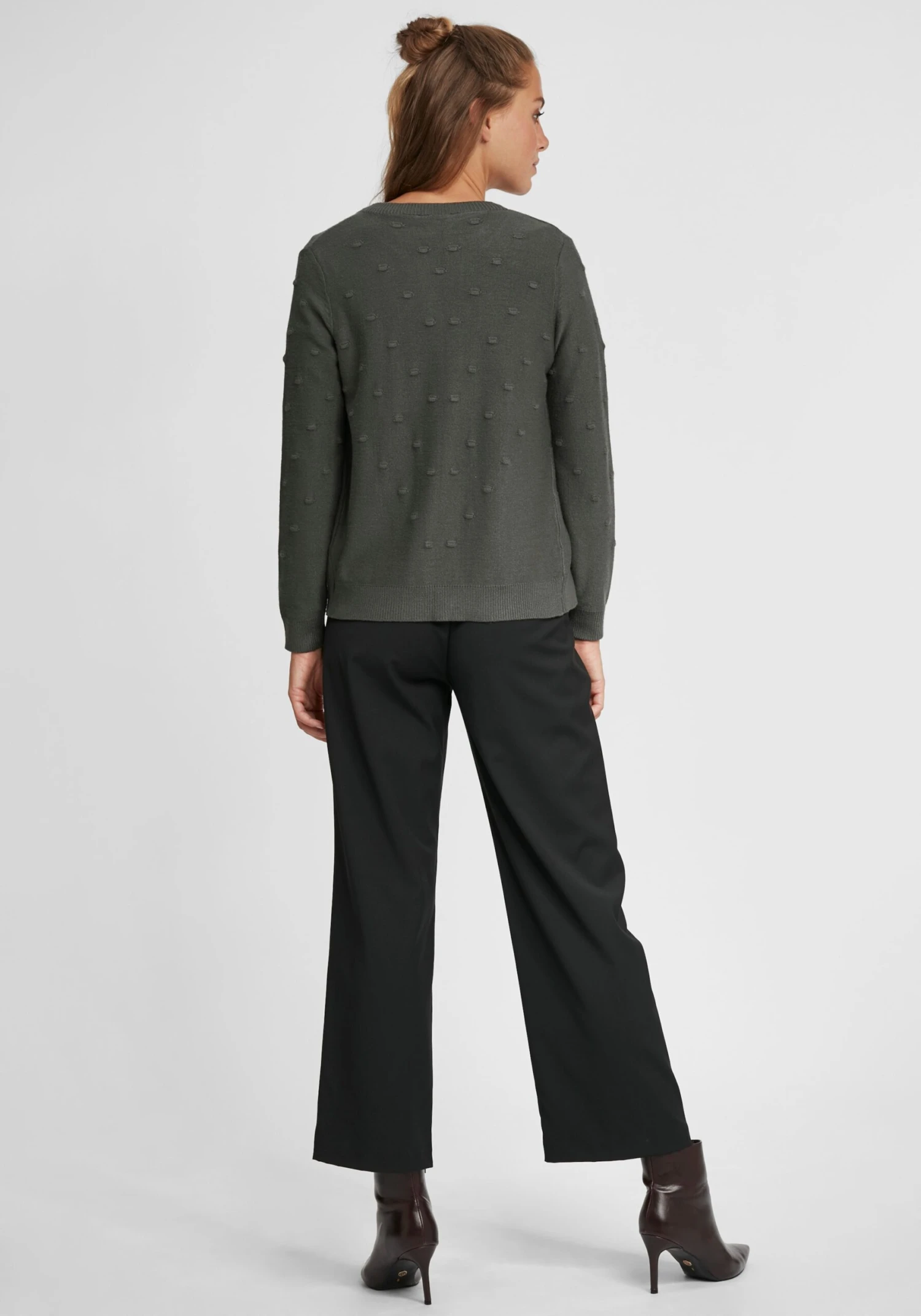 OXMO Strickjacken Strickjacke Kalotta Frauen Grau – Bild 4