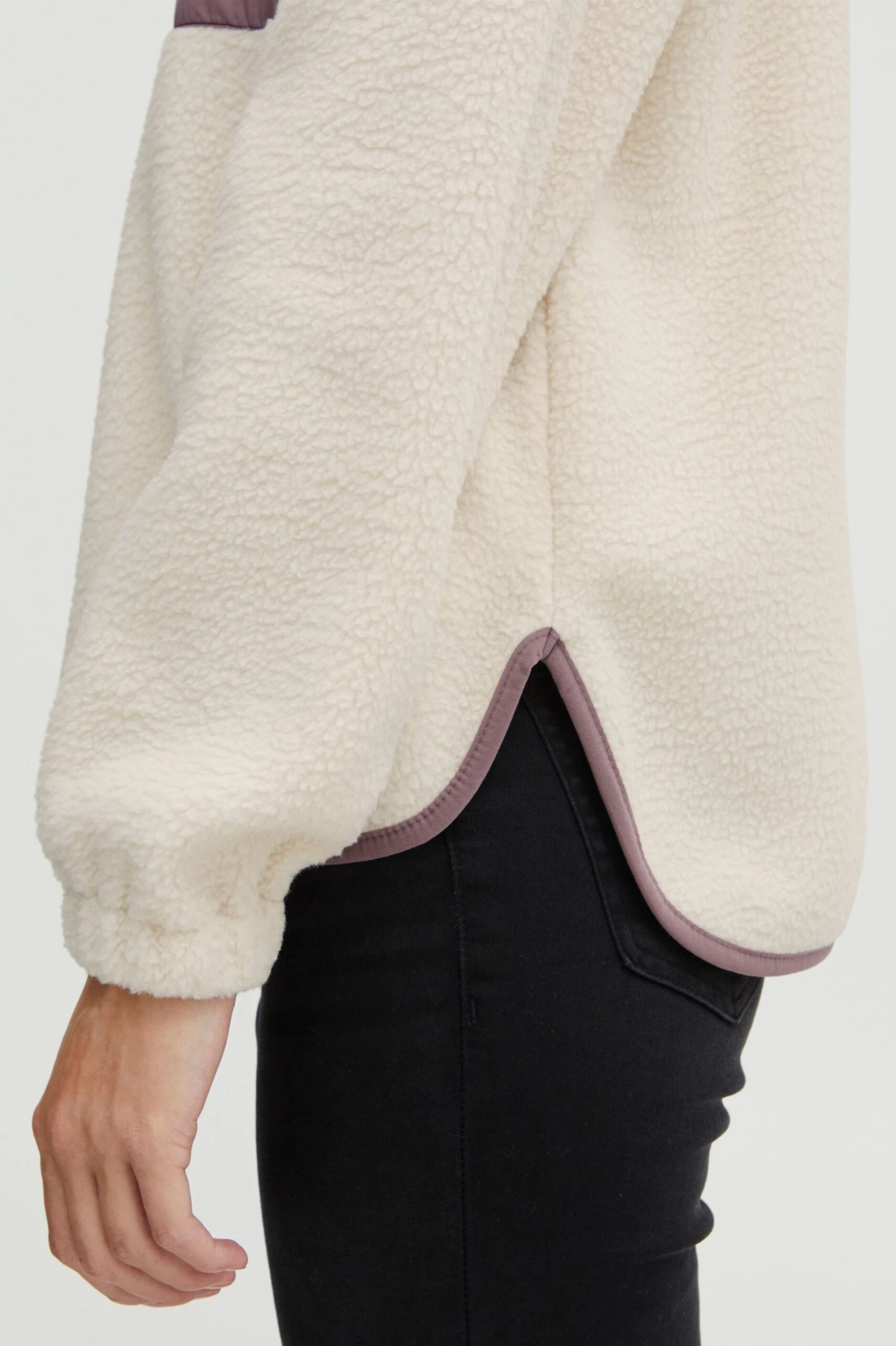 OXMO Pullover Stricktroyer Piala Frauen Beige – Bild 6