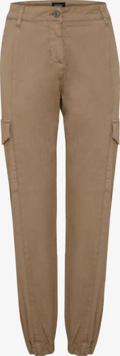 OXMO Cargohosen Tapered Cargohose Frauen Beige