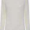 OXMO Rollkragenpullover Pullover Nanna Frauen Offwhite