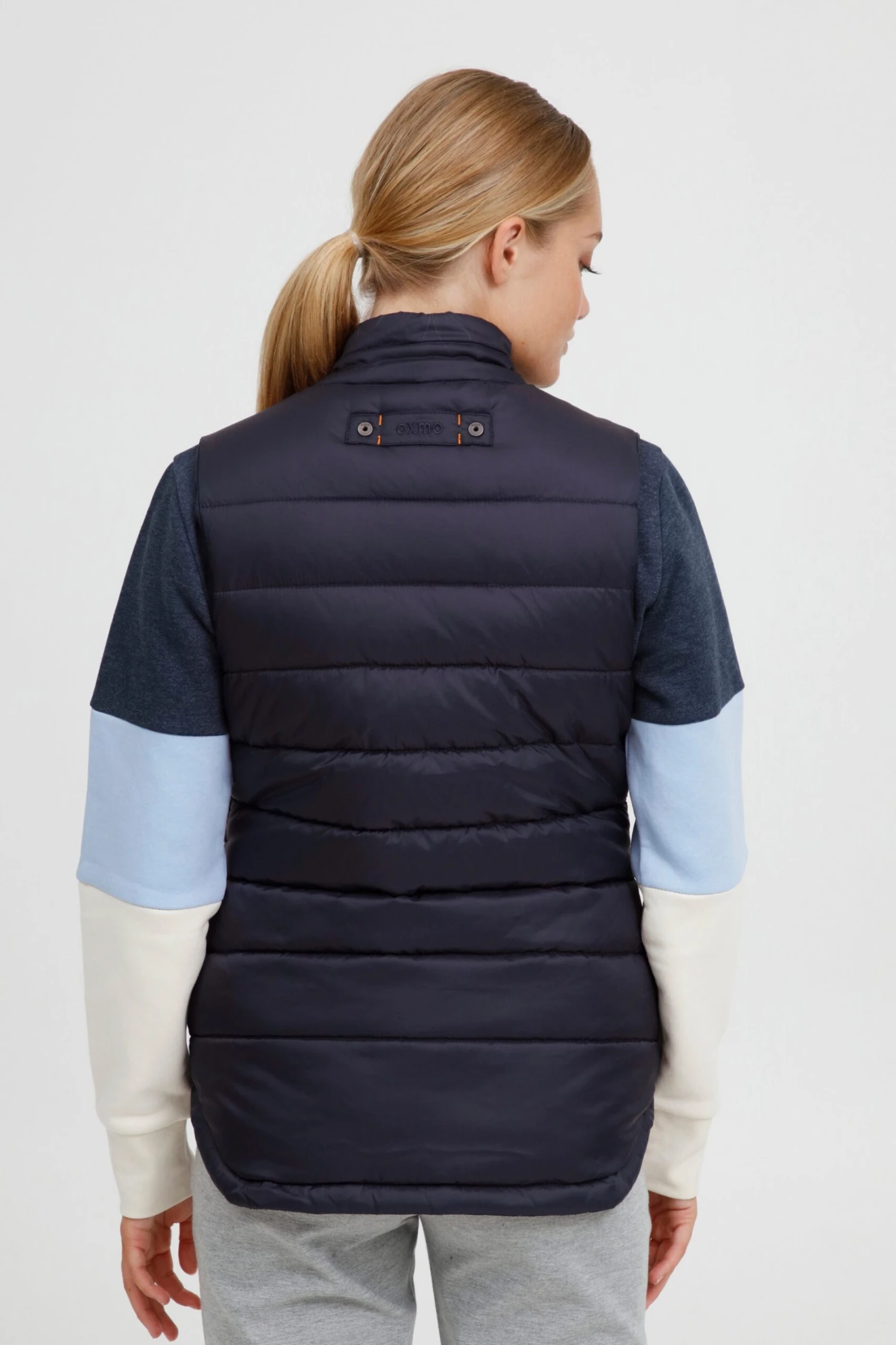 OXMO Westen Steppweste CAMILLA Frauen Dunkelblau – Bild 4