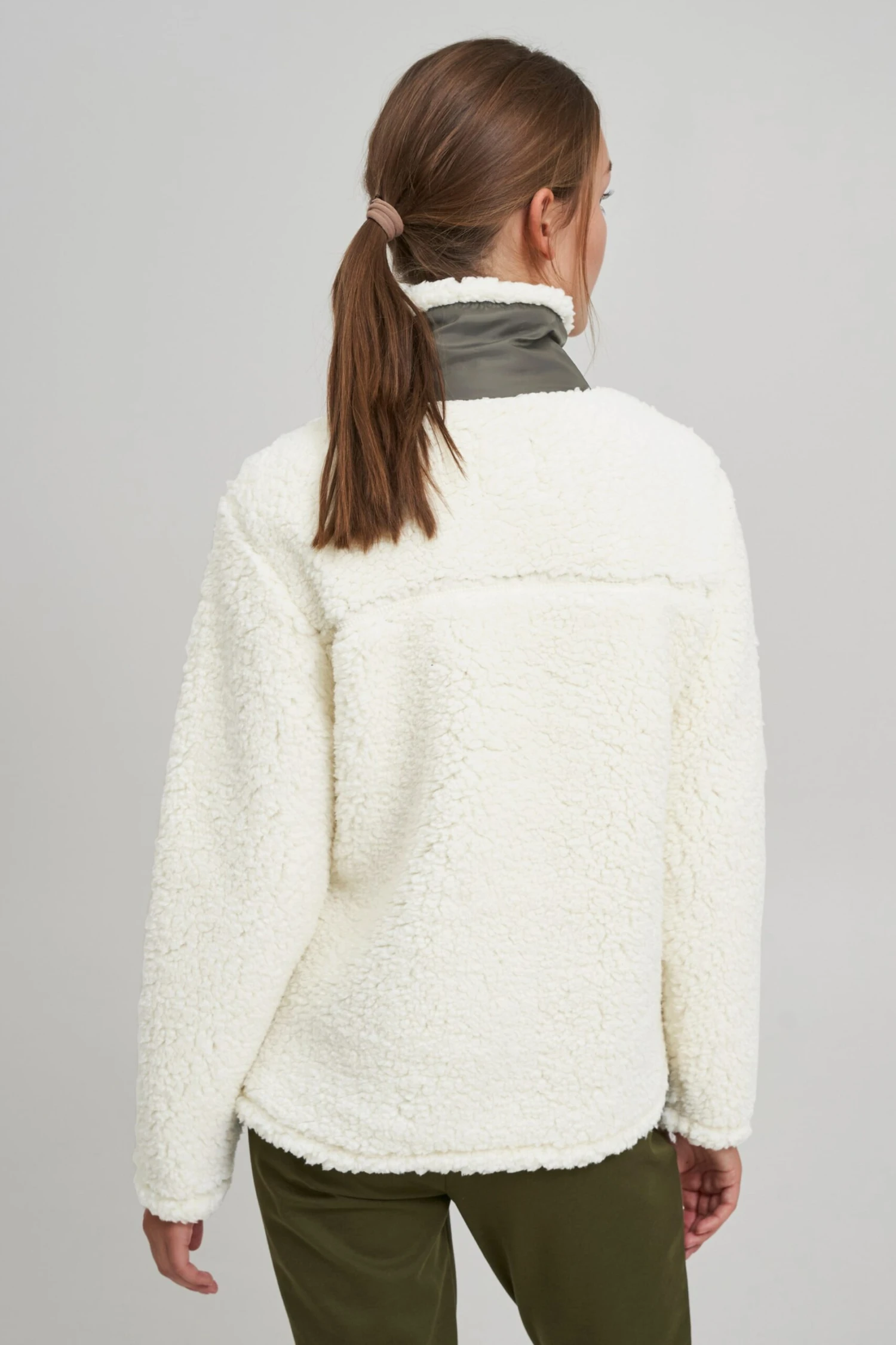 OXMO Pullover Troyer ELINA Frauen Naturweiß – Bild 4