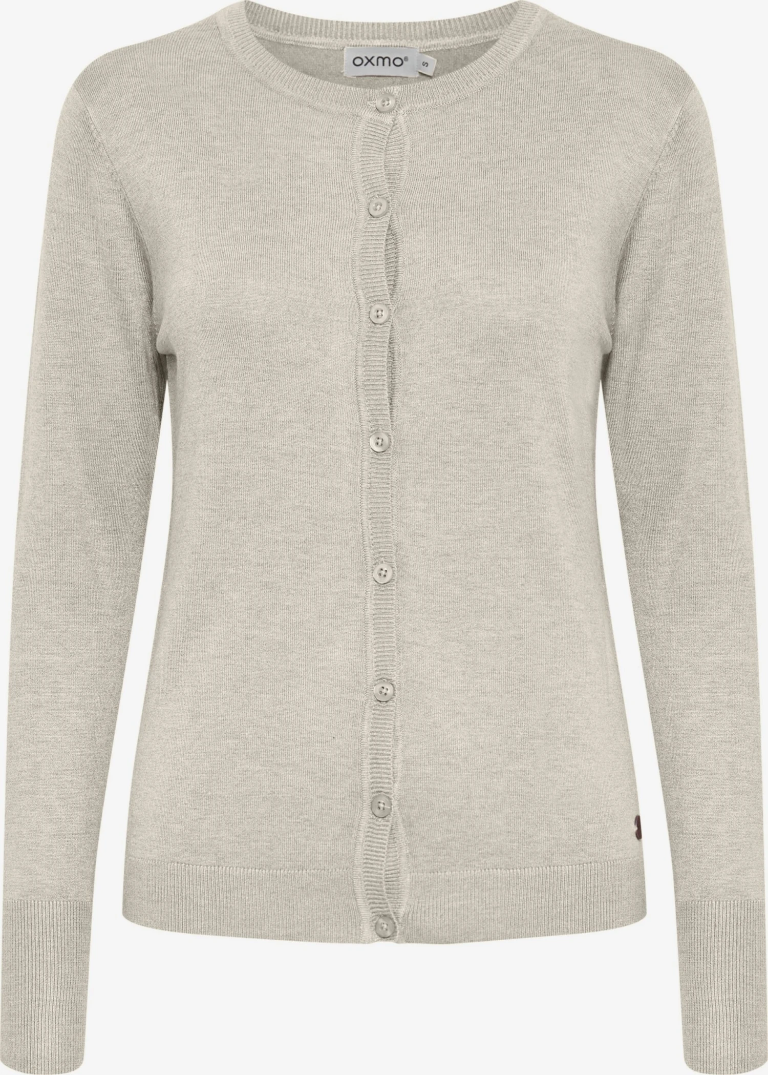 OXMO Strickjacken Strickjacke Hlin Frauen Hellgrau