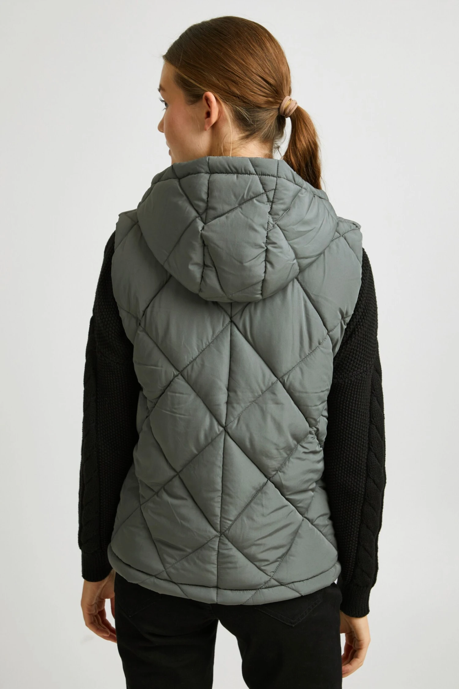 OXMO Westen Weste Stana Frauen Grau – Bild 4