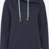 OXMO Rollkragenpullover Kapuzenpullover UDINE Frauen Dunkelblau