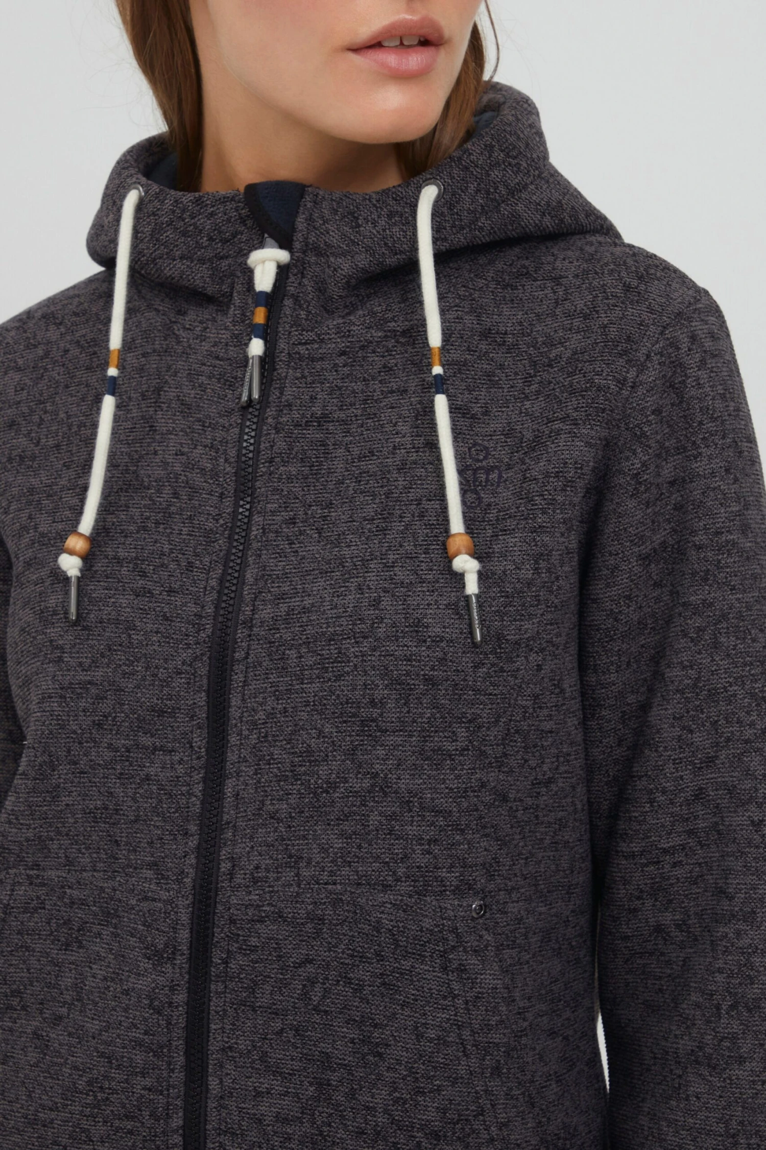 OXMO Outdoorjacken Fleecejacke FIA Frauen Schwarz – Bild 5