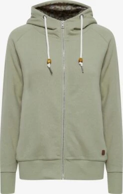 OXMO Sweatjacken Kapuzensweatjacke ULLA Frauen Grün