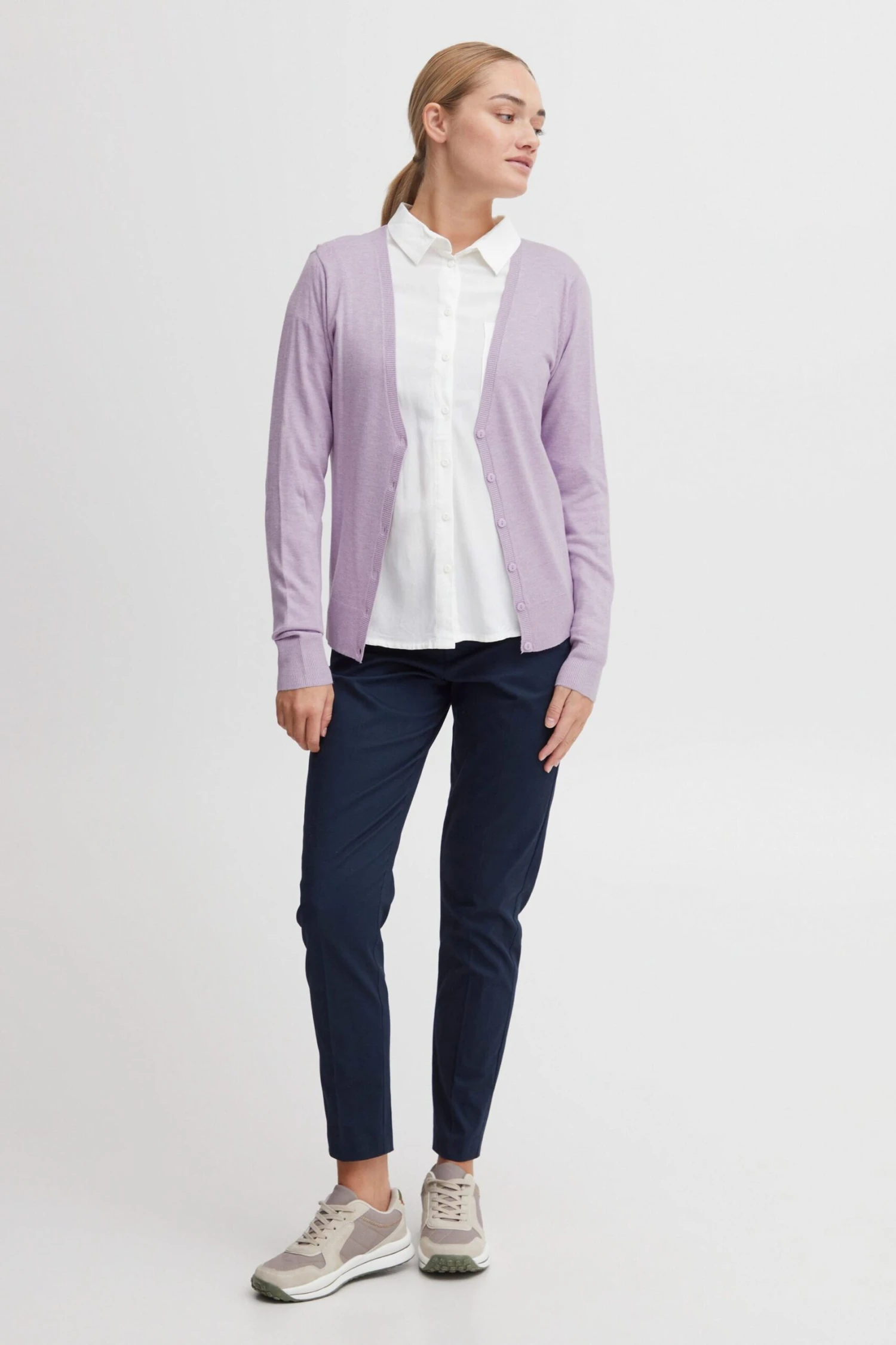 OXMO Strickjacken Strickjacke Oxhelene Frauen Rosa – Bild 4