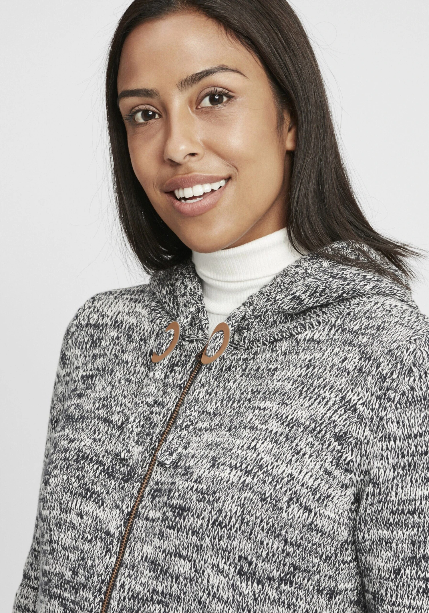 OXMO Strickjacken Strickjacke Philadelphia Frauen Blau – Bild 5