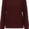 OXMO Feinstrickpullover Pullover Dotta Frauen Bordeaux