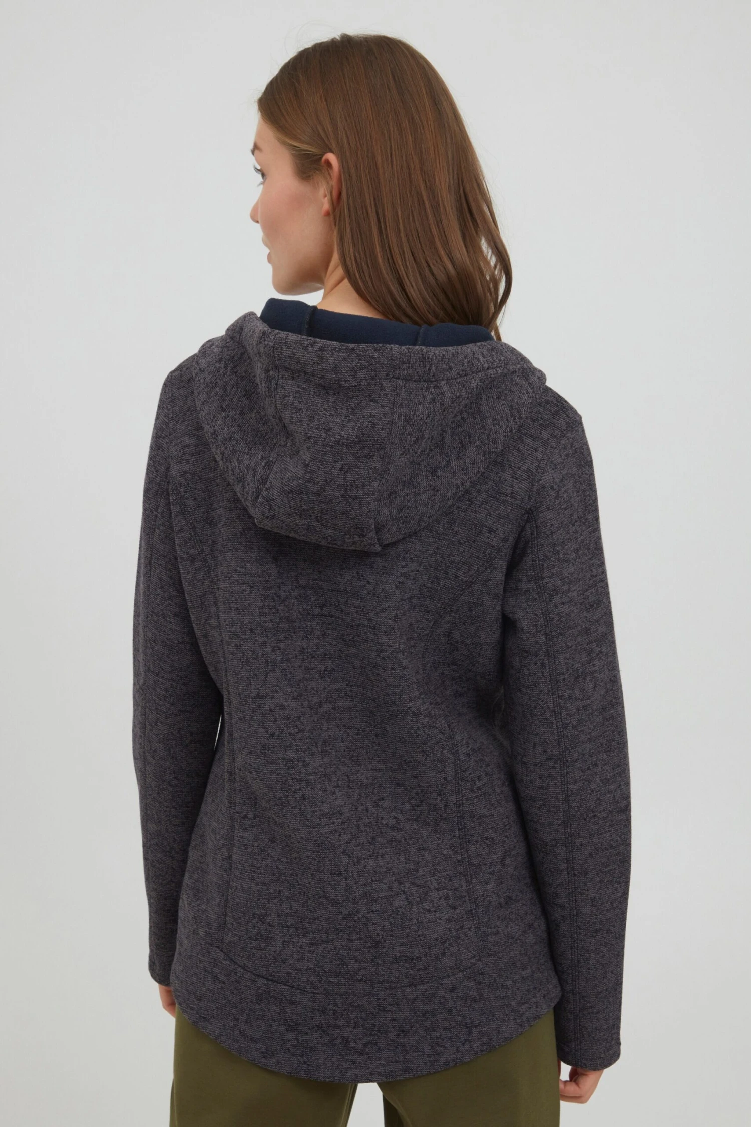 OXMO Outdoorjacken Fleecejacke FIA Frauen Schwarz – Bild 4