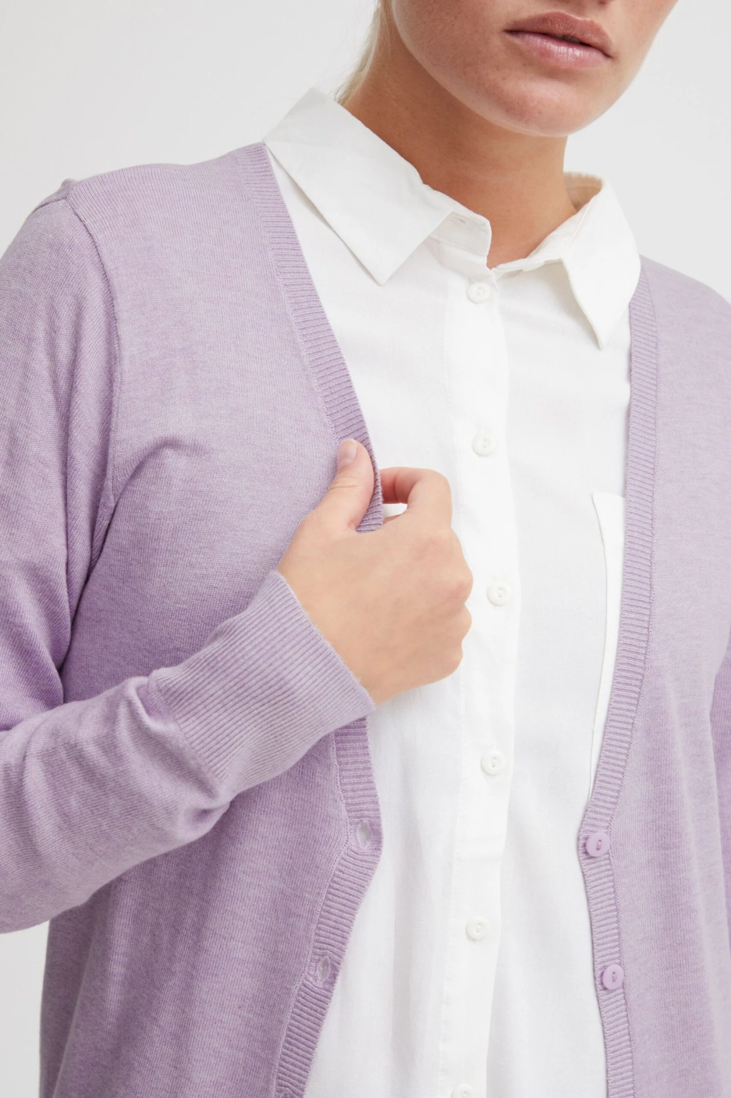 OXMO Strickjacken Strickjacke Oxhelene Frauen Rosa – Bild 5