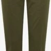 OXMO Stoffhosen Regular Stoffhose Frauen Dunkelgrün
