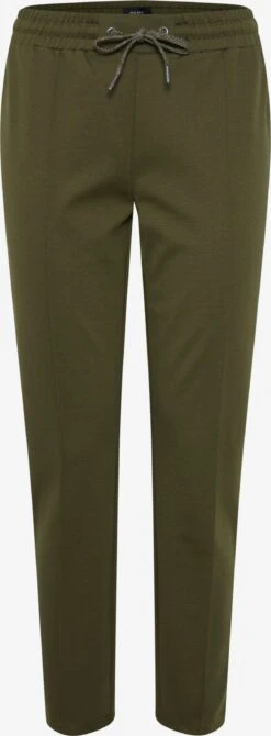 OXMO Stoffhosen Regular Stoffhose Frauen Dunkelgrün