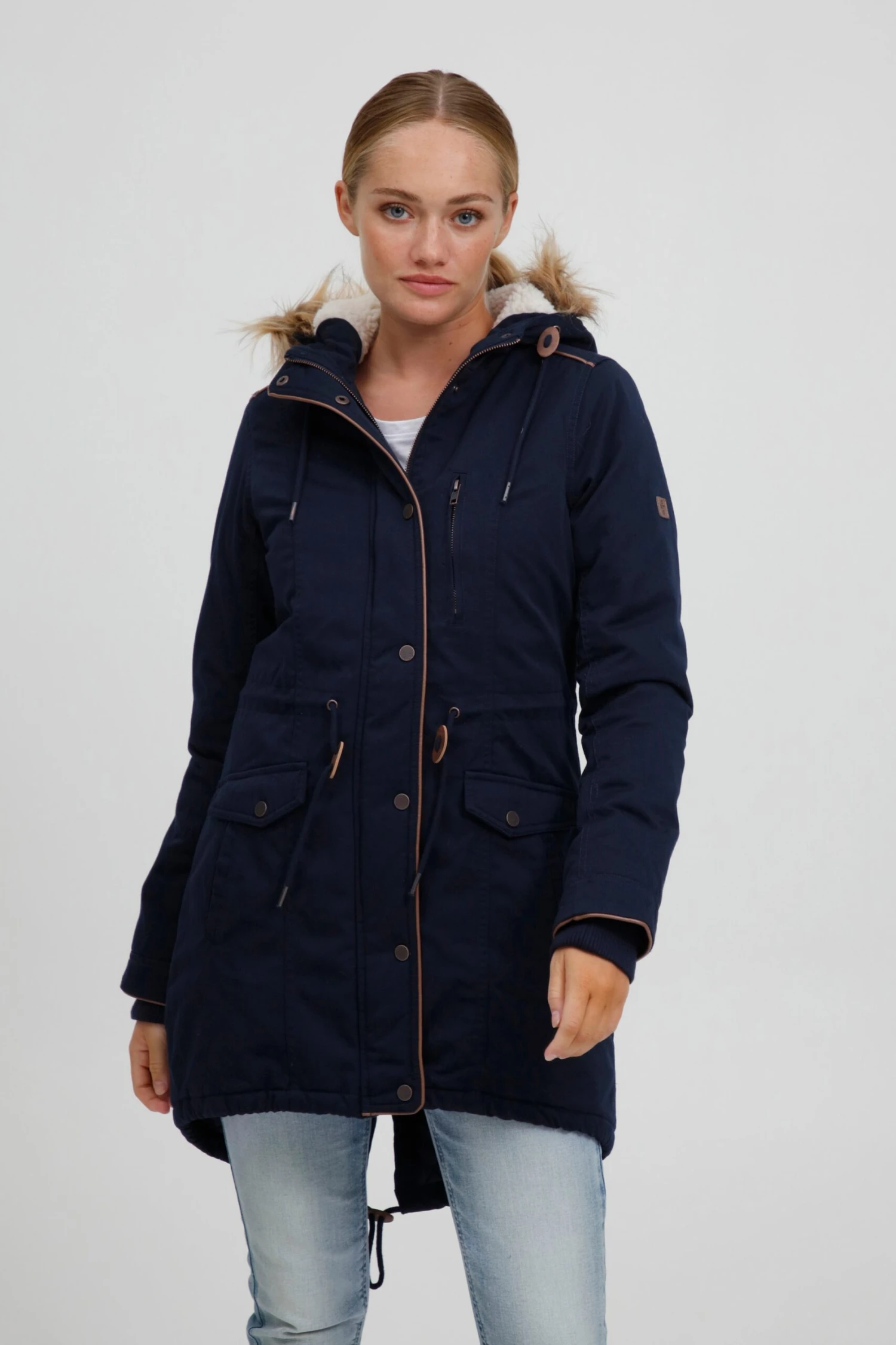 OXMO Jacken Parka ANNA Frauen Dunkelblau – Bild 2