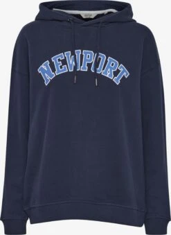 OXMO Kapuzenpullover Kapuzensweatshirt Colisa Frauen Blau