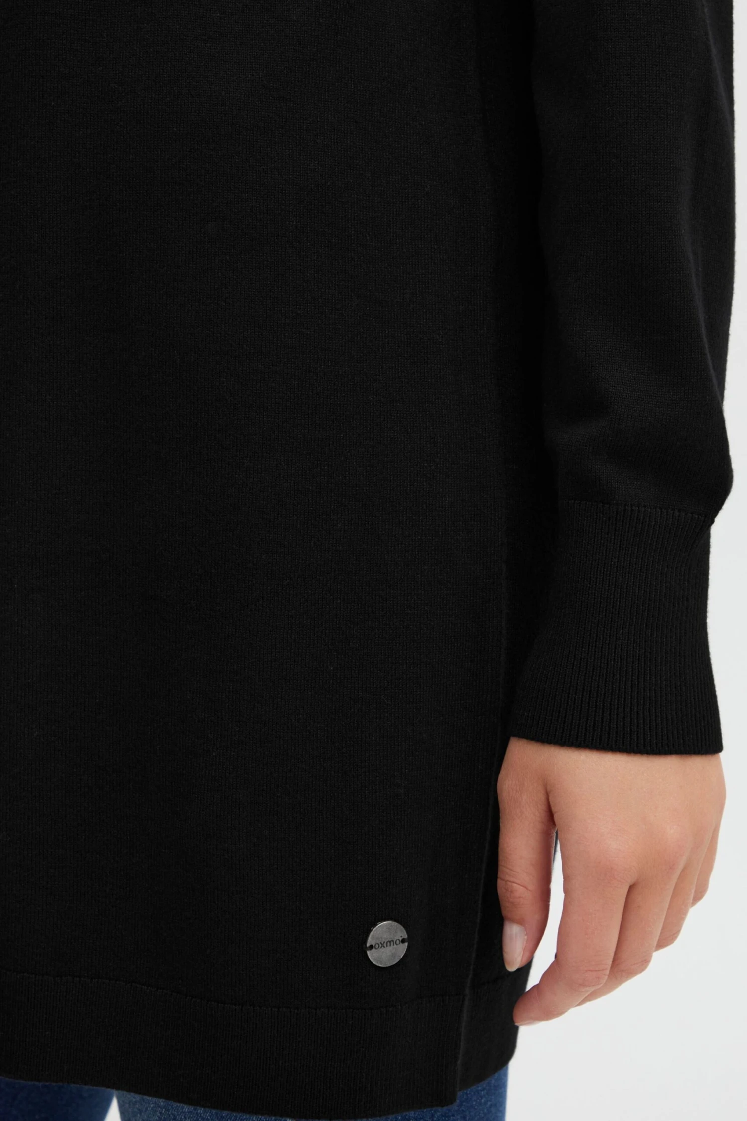 OXMO Strickjacken Strickjacke Oxkat Frauen Schwarz – Bild 6