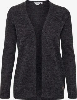OXMO Strickjacken Strickjacke NENA Frauen Grau / Graumeliert