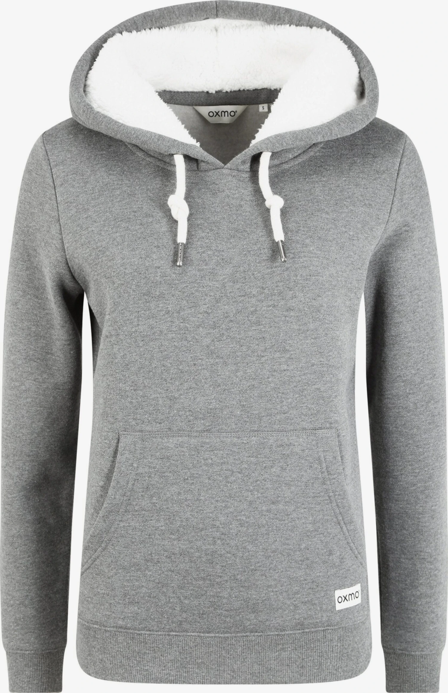 OXMO Kapuzenpullover Hoodie Binna Frauen Grau