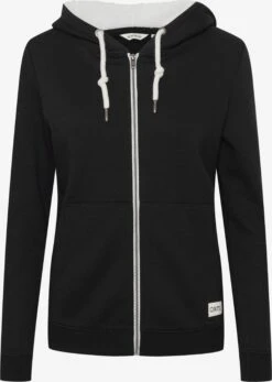 OXMO Sweatjacken Sweatshirtjacke Binja Frauen Schwarz